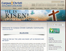 Tablet Screenshot of corpuschristisb.org